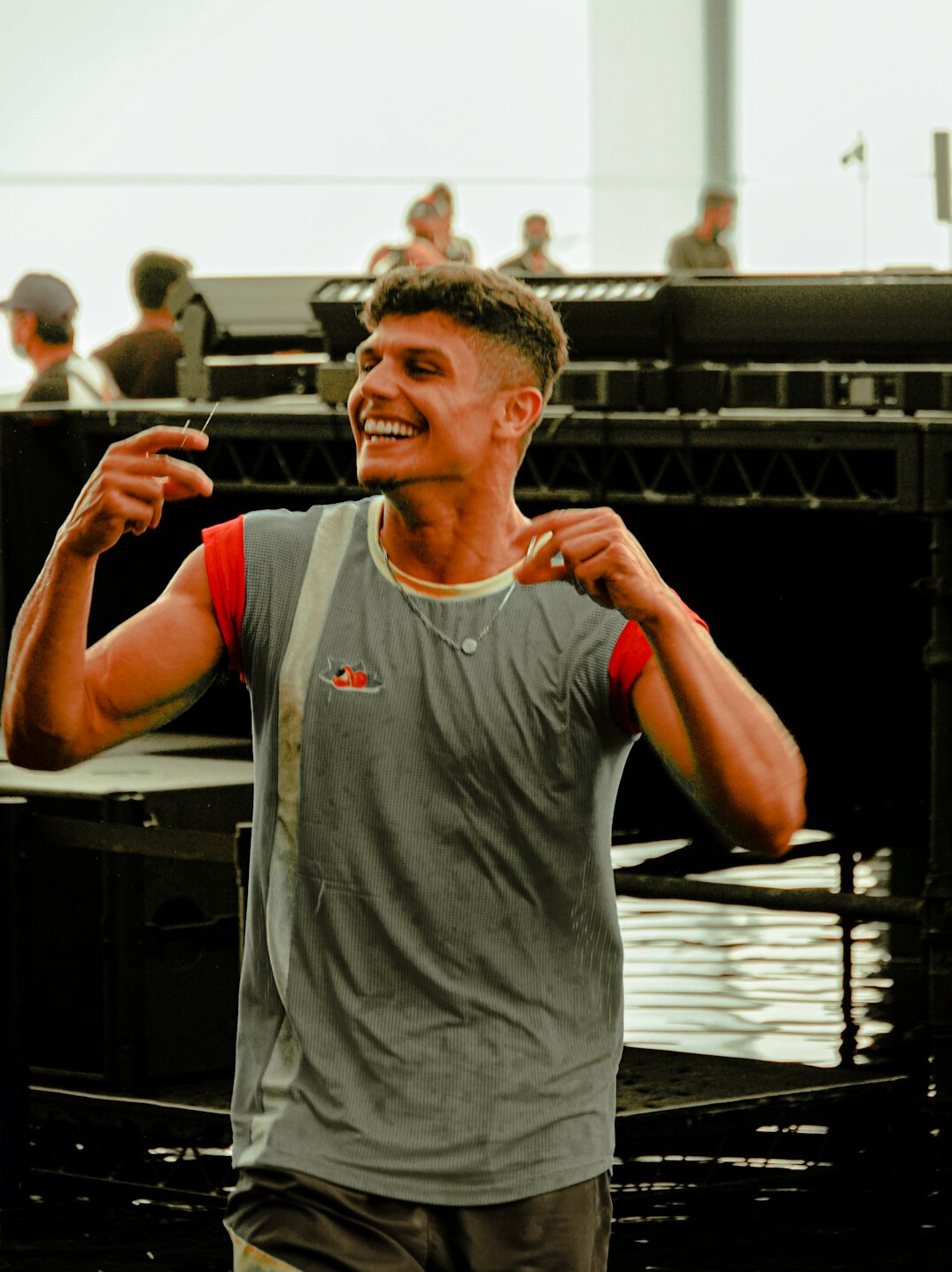 smiling person after training