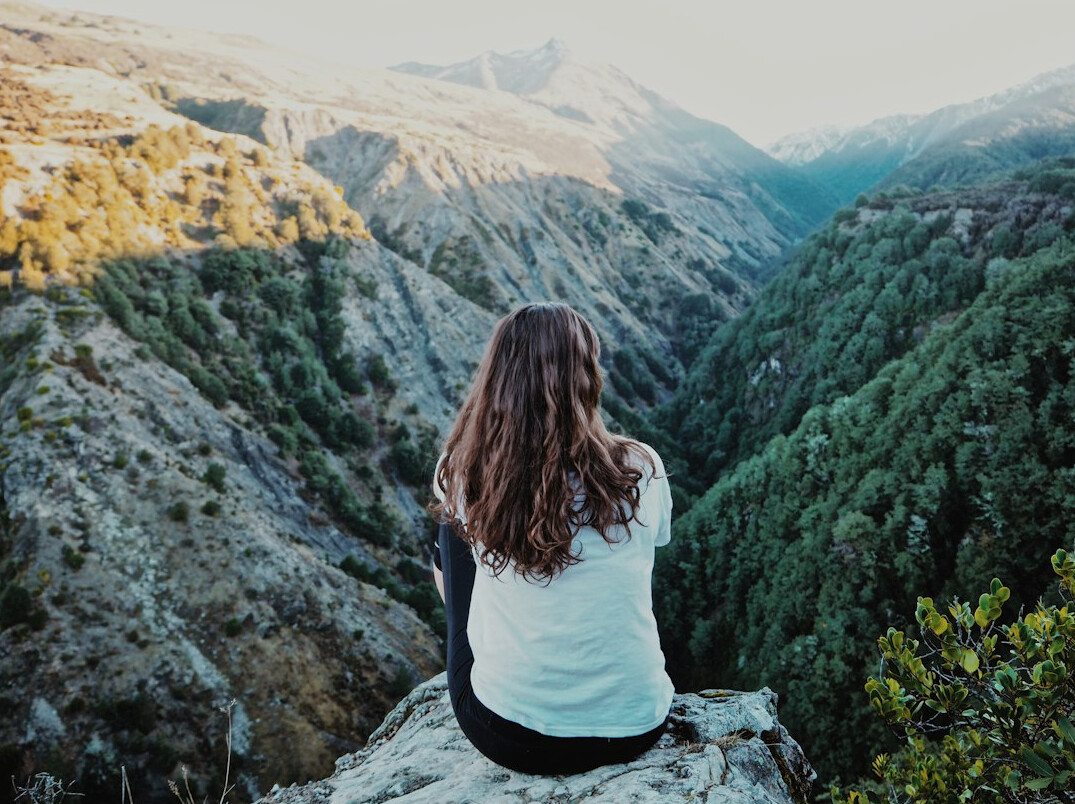 person reflecting on life goals