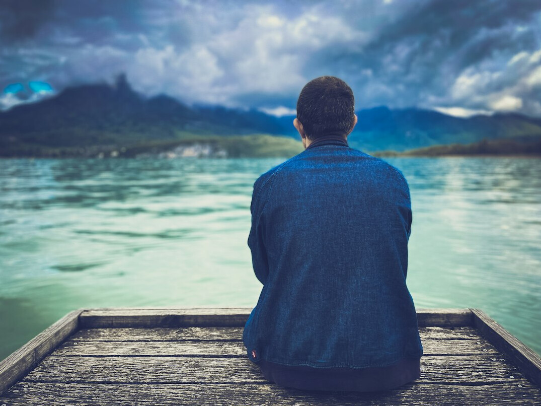 person reflecting on life goals