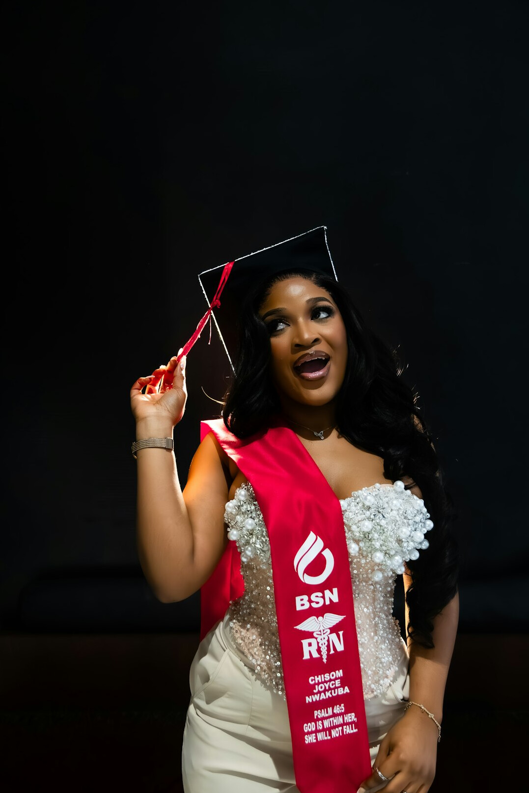 woman achieving success
